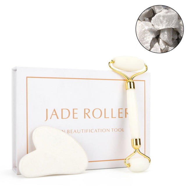 Jade Roller & Gua Sha Beauty Set